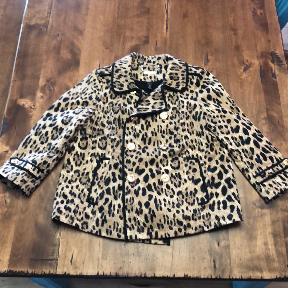 White House Black Market Animal Print Jacket